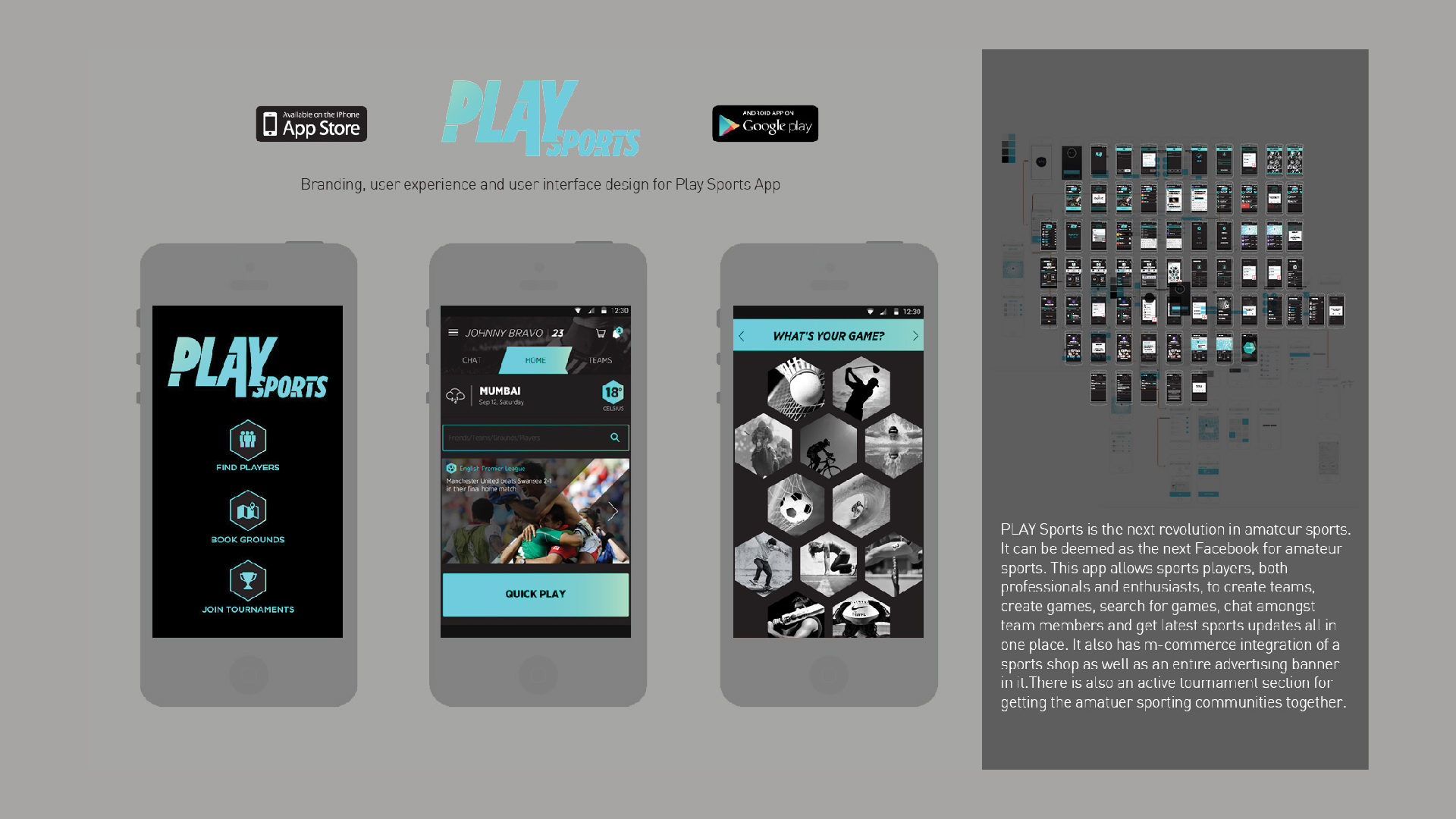 PlaySports App UI/UX